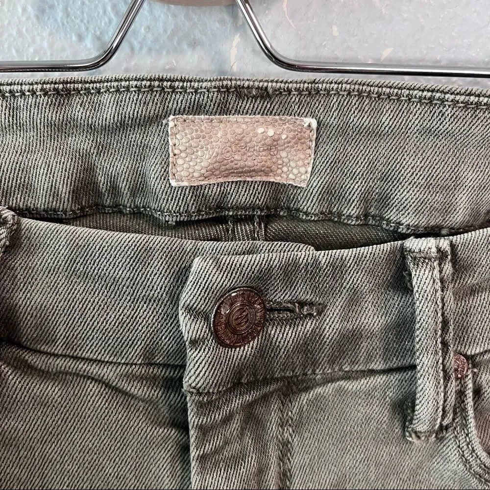 Mother The Looker Pop! Jeans Green